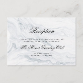 Elegante tarjeta de gabinete de la recepción de la