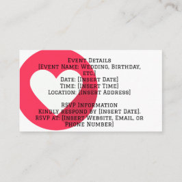 Elegante tarjeta de gabinete de Personalizable