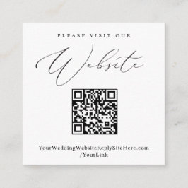 Elegante tarjeta de gabinete de sitio web de Boda 