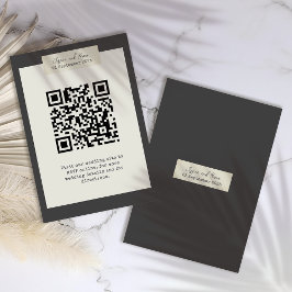 Elegante Tarjeta de Gabinete Rústico Boda