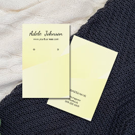 Elegante tarjeta de giro geométrica amarillo claro