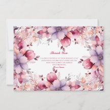 Elegante Tarjeta de Graduación Floral