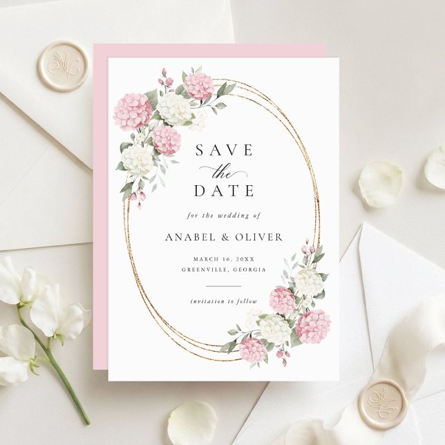 Elegante tarjeta de guardar la fecha de boda con H (Subido por el creador)