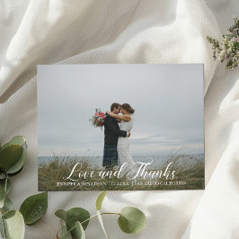 Elegante Tarjeta de imán fotográfico de amor y agr