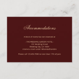 Elegante tarjeta de información sobre el Monograma
