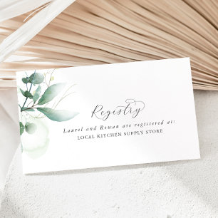 Elegante tarjeta de inscripción para el Registro d