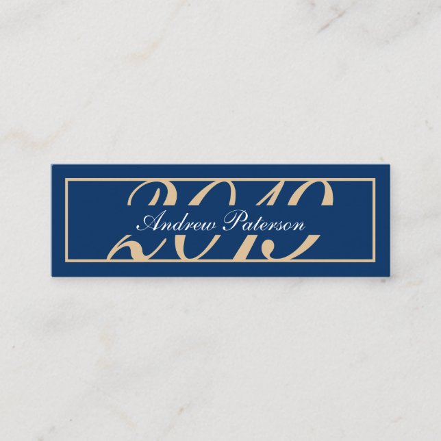 Elegante tarjeta de inserción de graduación clásic (Anverso)