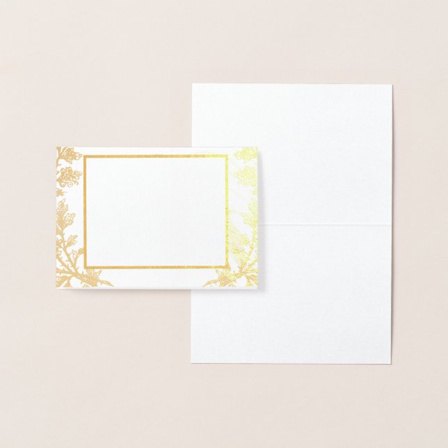 Elegante tarjeta de invitación a bodas florales (Demostración)