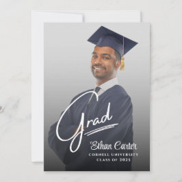 Elegante Tarjeta de invitación a graduación