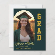 Elegante Tarjeta de invitación a Invitación de gra