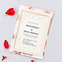 Elegante Tarjeta de invitación a la boda personali