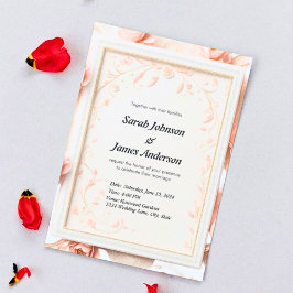 Elegante Tarjeta de invitación a la boda personali