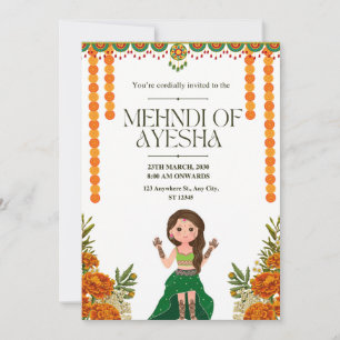 Elegante tarjeta de invitación a la ceremonia de M
