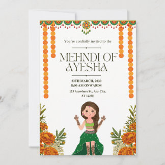 Elegante tarjeta de invitación a la ceremonia de M