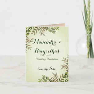 Elegante Tarjeta de invitación a matrimonio de fot