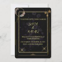 ELEGANTE TARJETA DE INVITACIÓN DE BODA