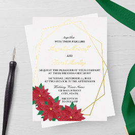 Elegante Tarjeta de Invitación de Boda de Invierno