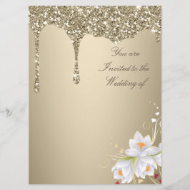 Elegante tarjeta de invitación de boda Extravaganz