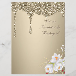Elegante tarjeta de invitación de boda Extravaganz