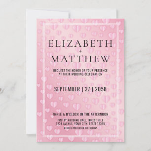 Elegante tarjeta de invitación de especkles de cor