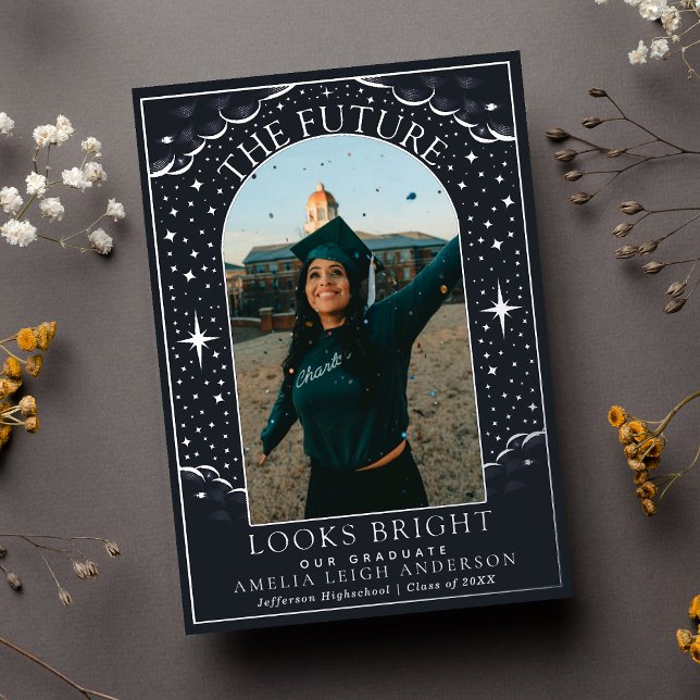 Elegante Tarjeta de Invitación de foto de graduaci (Subido por el creador)