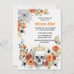 Elegante tarjeta de invitación de Halloween   Cala