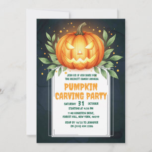 Elegante tarjeta de invitación de Halloween Jack