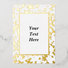 Elegante tarjeta de invitación en blanco de Reliev