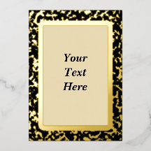 Elegante tarjeta de invitación en blanco de Reliev