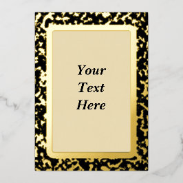 Elegante tarjeta de invitación en blanco de Reliev