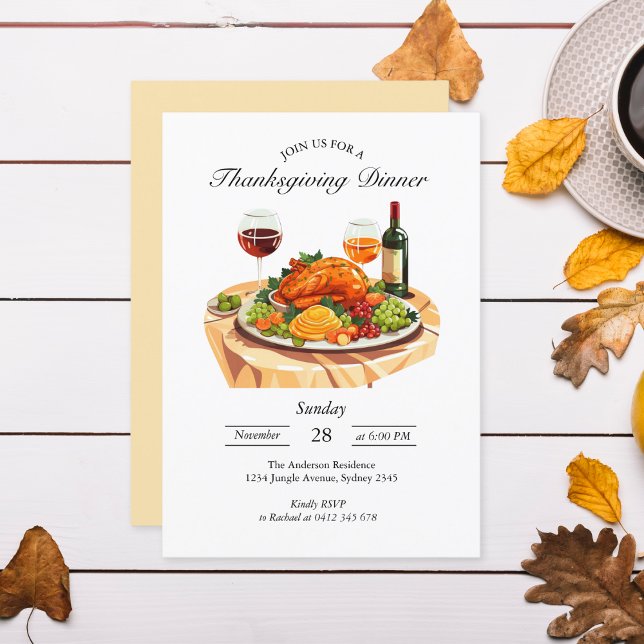 Elegante tarjeta de invitación para el Día de Acci (Subido por el creador)