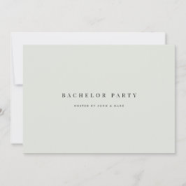 Elegante tarjeta de invitación para la fiesta de b