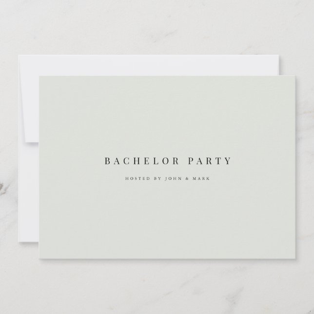 Elegante tarjeta de invitación para la fiesta de b (Anverso)