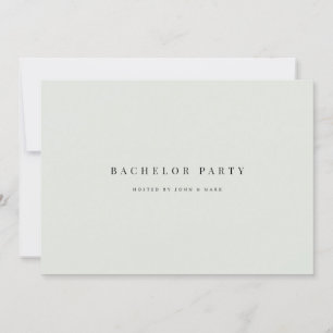Elegante tarjeta de invitación para la fiesta de b