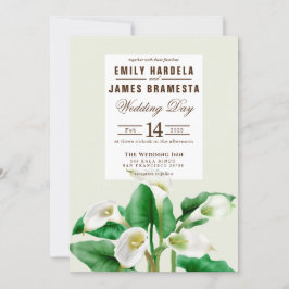 Elegante tarjeta de invitación para matrimonio pre