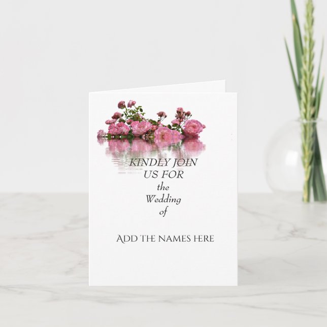 Elegante Tarjeta de invitación personalizada para  (Anverso)