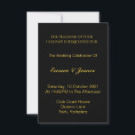Elegante Tarjeta de invitación personalizada para<br><div class="desc">Elegante Tarjeta de invitación personalizada para la boda de oro</div>