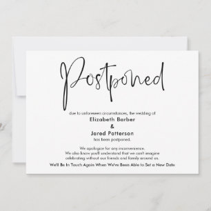 Elegante Tarjeta de Invitación simple de Boda post