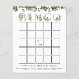 Elegante Tarjeta de juego de Bingo para ducha de n