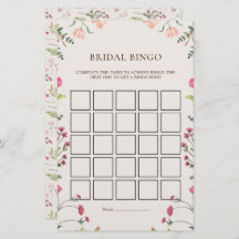 Elegante tarjeta de juego de Bingo Verde Naranja V