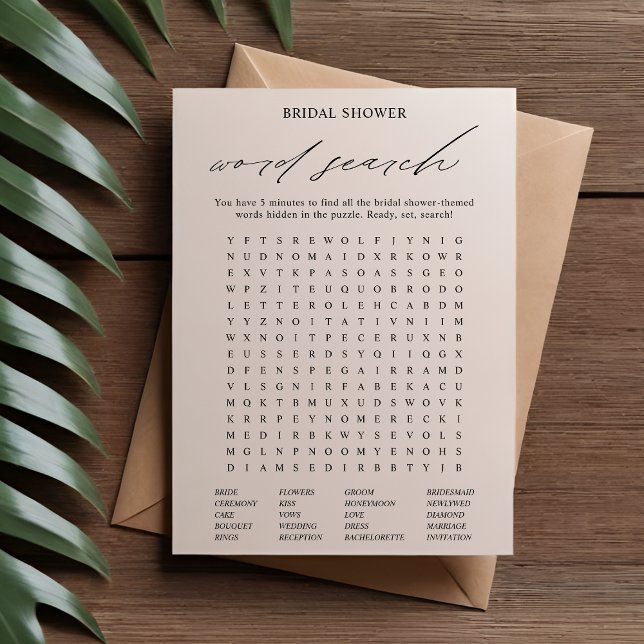 Elegante tarjeta de juego de búsqueda de Word Show (Subido por el creador)
