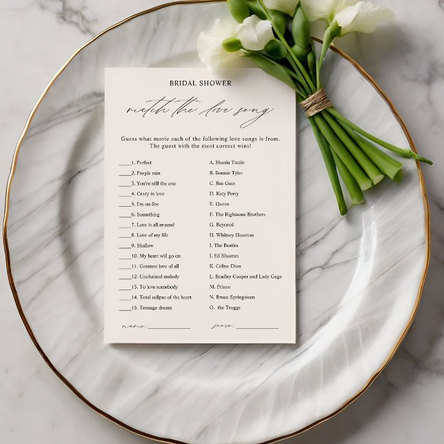 Elegante Tarjeta de juego de coraje de amor con du (Subido por el creador)