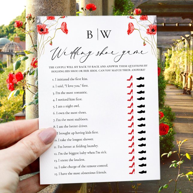 Elegante tarjeta de juego de zapatos de Boda flora (Subido por el creador)