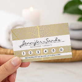 Elegante Tarjeta de Lealtad de Patrón de Árbol de 