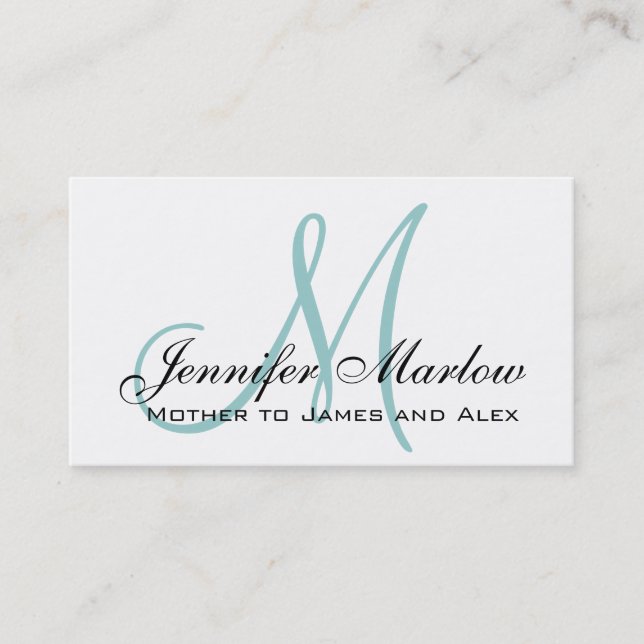 Elegante tarjeta de llamadas de mami Personalizado (Anverso)