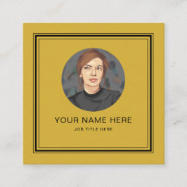 Elegante tarjeta de llamadas de oro M con guión ne