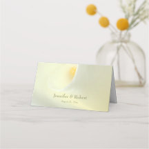 Elegante tarjeta de lugar plegado Boda de Calla bl