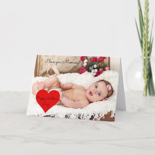 Elegante tarjeta de madre (Anverso)