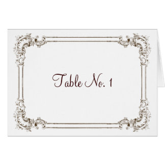 Elegante tarjeta de marco de estilo vintage