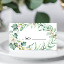 Elegante tarjeta de mesa Boda de vegetación